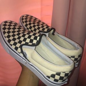 Black and white checkered vans